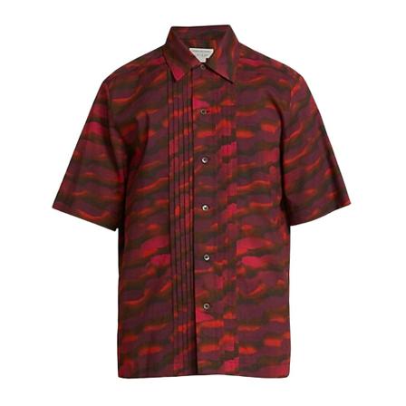 Dries Van Noten, Short Sleeve Shirts Rood, Heren, Maat:M