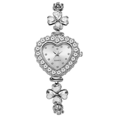 Damearmbåndsur Hjerteformet Mini Klokker for Kvinner Utsøkte Gaver til Kvinner