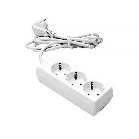 LKB 2403260 Grenuttak 3-veis, jordet, 1,5 meter, Stikkontakter & kabler