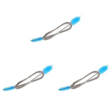 3 stk Fleksible Dobbelt-Endet Akvarium Vann Slange Rør Rengjøringsbørste (Himmelblå) 3 stk 3pcs