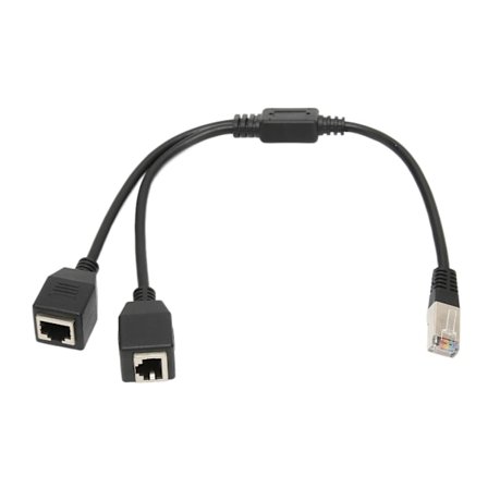 RJ45 Ethernet Splitter Kabel 1 Hann til 2 Hunnporter Stabil Rask Overføring Cat5 for Ruter Modem