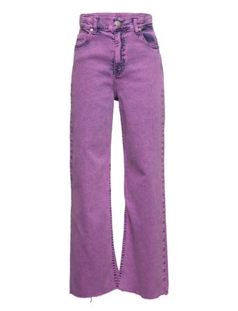 Over Dye Denim Loozy Pants Jeans Straight Jeans Lila Mads Nørgaard