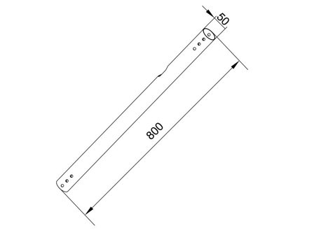 Multibrackets M Pro 0.8 monteringskomponent - svart