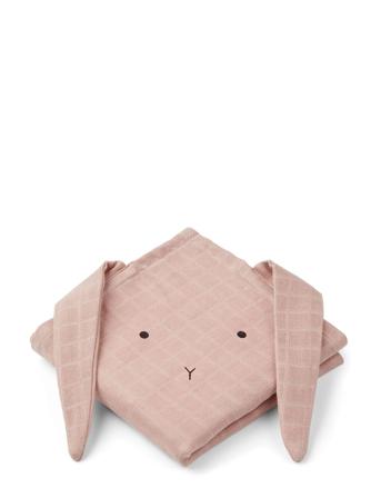 Hannah Muslin Cloth Rabbit 2 Pack Baby & Maternity Baby Sleep Muslins Muslin Cloths Rosa Liewood