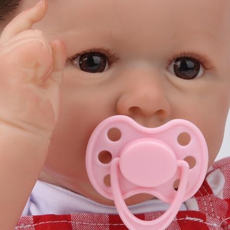 20,8 tum Reborn Baby Doll Simulering Nyfödda Bebisar Flicka Spädbarn Present med Matare Nippel HårnålKSRBA02GB
