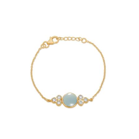 Frk. Lisberg Clara bracelet , Blauw , Dames , Maat: ONE Size Armbanden