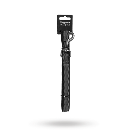Dogman AntiSlip Koppel Iris 3 m - Svart - Hundkoppel- För stora hundar