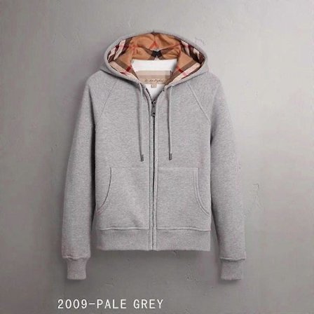 Högkvalitativ Original Enkel Hoodie Brittisk Stil Huvtröja Herr Dam Pullover Damjacka Full Kofta Dragkedja Kappa Silvergrå-FA- Silvergrå