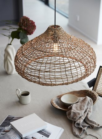 Mira taklampe Ø58 - naturfiber