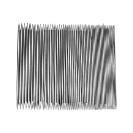 Strømpepinner, sett med rustfrie pinner 2,0 mm til 6,5 mm med presisjonsspisser og glatt finish, ergonomisk design for sokkestrikking_jar