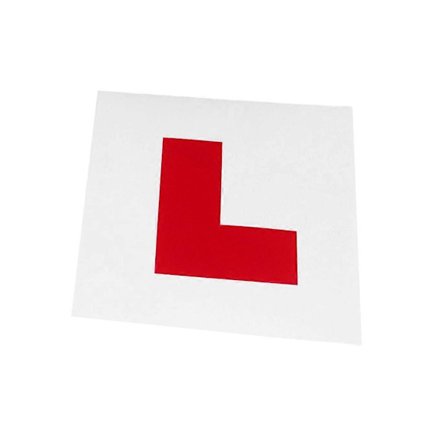 Slitesterkt bilklistremerke L-skilt for øvelseskjøring Vanntett L-form klistremerker