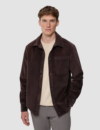 Shaping New Tomorrow - Corduroy Overshirt - Espresso - Herren - Größe S