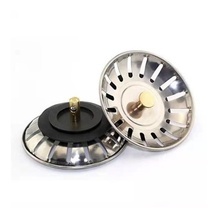 2 kpl Universaali kori viemäri 8cm Ruostumaton teräs Keittiön lavuaarin siivilä Suodatin Kaksinkertainen kerros Lavuaarin tulppa Viemäri Viemäri 