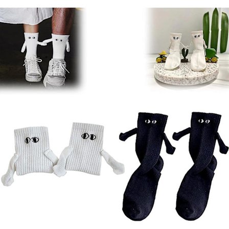 Magnetiske håndholdende sokker nye, hånd i hånd sokker, par holder i hånd-sokker