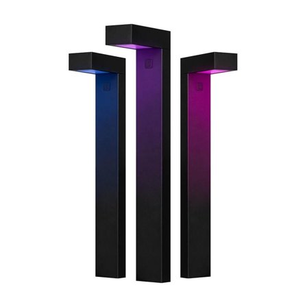 Hombli Smart Outdoor Pathway Light, Black (3-pack)