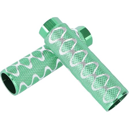 2 kpl Alloy Bicycle Pegs, liukuesteiset tapit, BMX-maastopyörään, 9 mm:n reiällä (vihreä)