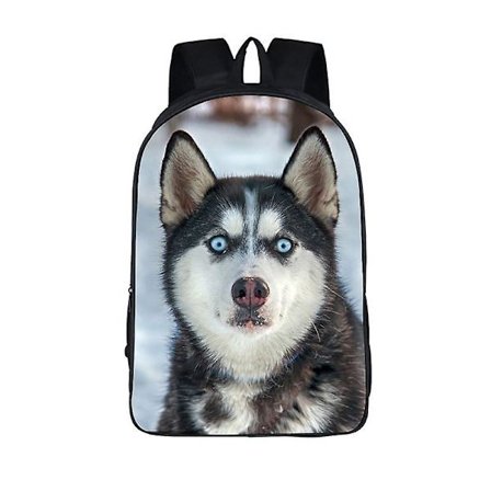 Wolf / Husky Hund Tryk Rygsæk Mænd Kvinder Casual Rygsæk Børn Skole Tasker Til Teenager Piger Drenge Daypack Studerende Bog Taske