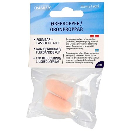 ValMed Ørepropper 1 sæt, Tøj & Bolig, Ører, Ørepropper