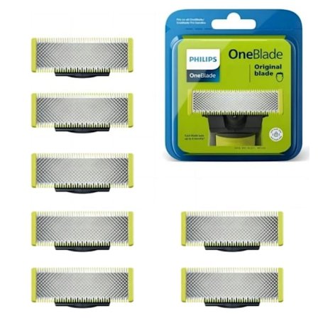 Højkvalitets Ny Philips Udskiftningsblad i Rustfrit Stål Kompatible Elektriske Barbermaskiner (Model QP250/50) + 6-pak