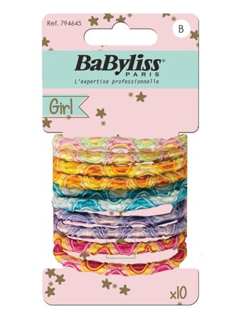 Babyliss Paris Elastics Mixed Colours Kids 10 Pcs - Multi/patterned - ONE SIZE