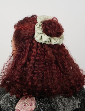 SUI AVA Ea Zig-Zag Scrunchie - Grey - ONE SIZE