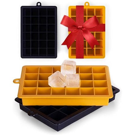 2x24 isformar med lock, silikonisformar, iskubbrickor, stapelbara