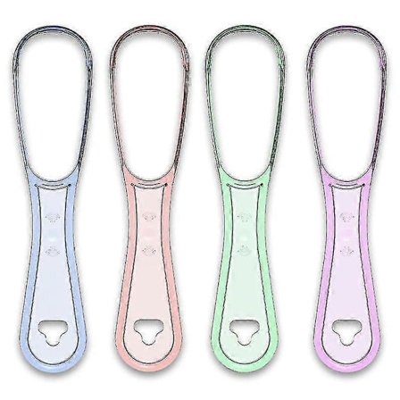 Tungeskrape Oral Tungerenser Medisinsk Munn Tungerens Plast 5 stk - Flerfarget