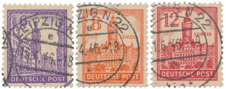 Tyskland Zoner 1946 - MICHEL 159/161x - Stemplet