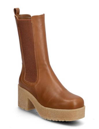 Guglia Shoes Boots Ankle Boots Ankle Boot - Heel Ruskea Weekend Max Mara