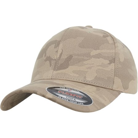 Flexfit by Yupoong Light Camo Cap S/M Mörk Beige Camo
