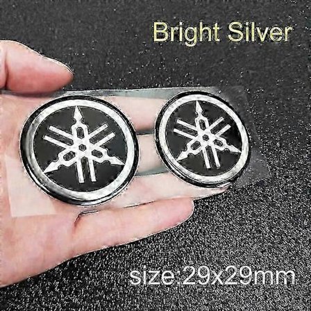 3D Yamaha Dekaler Emblem Logo Dekal Guld Vit Svart Klistermärke Fordonsfoliering 2