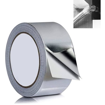 Aluminiumstape - 50 mm x 20 m - Forseglingstape - Varmebestandig tape - Fugtbestandig forsegling