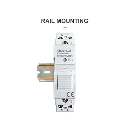 Tuya Smart Life ZigBee 16A DIN-skena 1P Strömbrytare KWh-mätare med Energimätare Timer Stöd App Fjärrkontroll