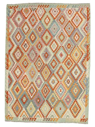 Stort Kelim Afghan Old Style Tæppe 259X335 Uld