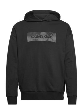 Embroidered Comfort Hoodie Hettegenser Genser Svart Calvin Klein