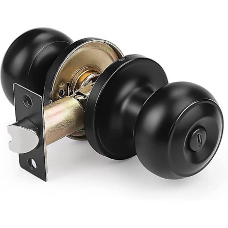 Crday Sorte Dørgreb Til Indvendige Døre Soveværelse\/Badeværelse Dørhåndtag Privatliv Dørgave