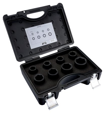 Bahco K8901M/8 Krafthylssats 3/4", 8 delar, Handverktyg