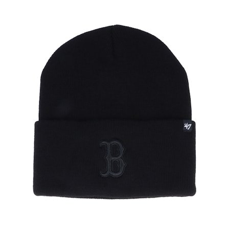 47 Brand - MLB Black cuff Beanie - Boston Red Sox Haymaker Knit Black Cuff @ Hatstore