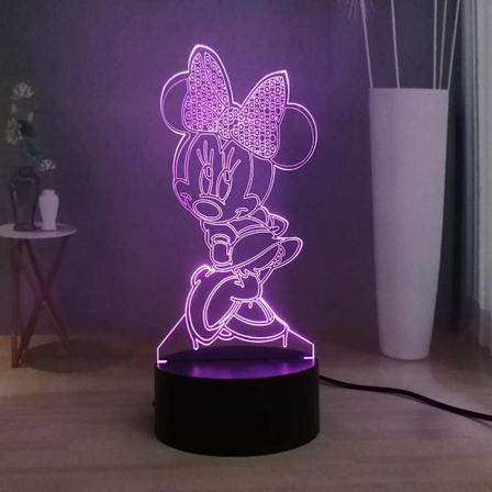 Anime Figurer 3D Natlampe, Anime Manga LED Natlys til Børneværelset, USB Touch 7 Farver Skrivebordslampe, Fjernbetjening Sengbordlampe 16