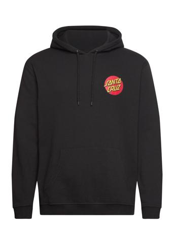 Classic Dot Chest Hood Tops Sweatshirts & Hoodies Hoodies Black Santa Cruz
