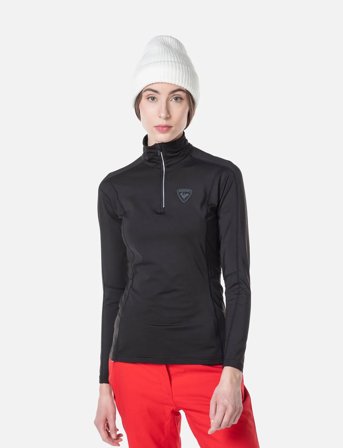 ROSSIGNOL W Classique 1/2 Zip - Black - M