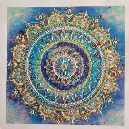 Bricolage 30x30 cm 5D Diamantmålning Kits Full Borr Rund Kristall Strass Bilder Heminredning