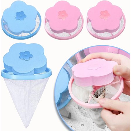 4-pakning - Lo Samler - Vaskemaskin Filterpose - Fjerner av Dyrehår