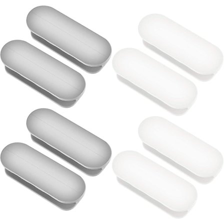 8 stk selvklebende skyvedørhåndtak, vindushåndtak, plast dørhåndtak, håndtak for dør, møbler, skap, kjøleskap, vindu, skap