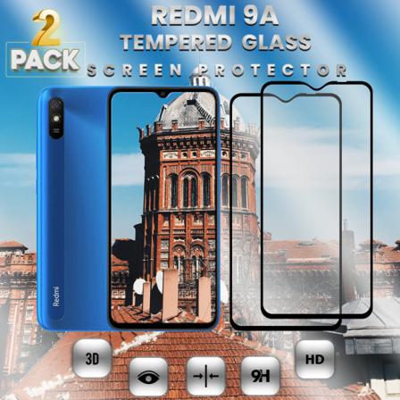2-pack Xiaomi Redmi 9a - Härdat Glas 9h - Super Kvalitet 3d