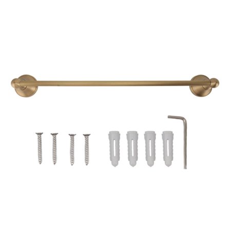 Handdukshängare i koppar, europeisk stil, enkel stång, mångsidig hållare för badrum