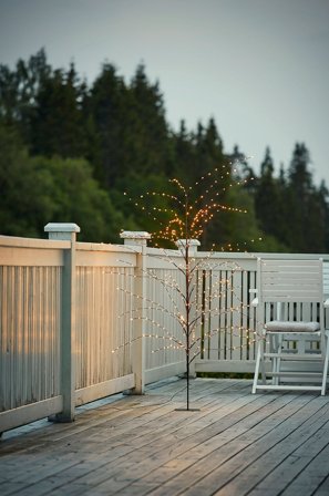 Star Trading - Dekoration Reedy 180cm 480L - Svart - Julpynt - Från Homeroom