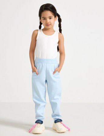 Lindex Trousers Joggers Basic - Blue - 104