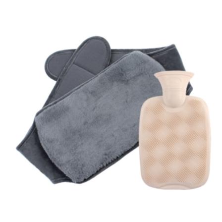 1000 ml varmvattenflaska med bälte för vintern Dark Grey