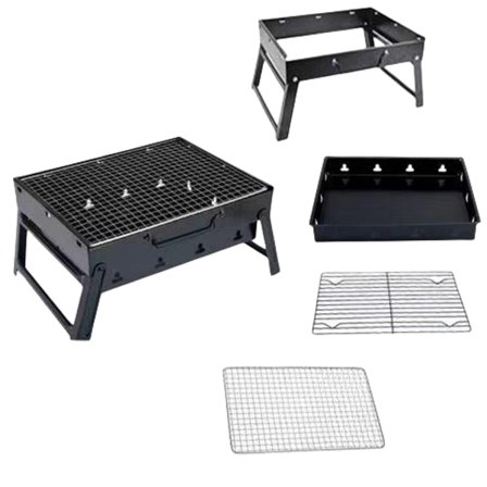 Taitettava pöytälevy hiiligrillaamiseen S